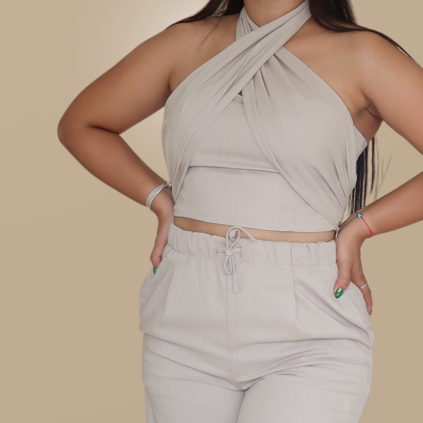 Set de Lino Color Beige