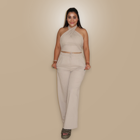 Set de Lino Color Beige